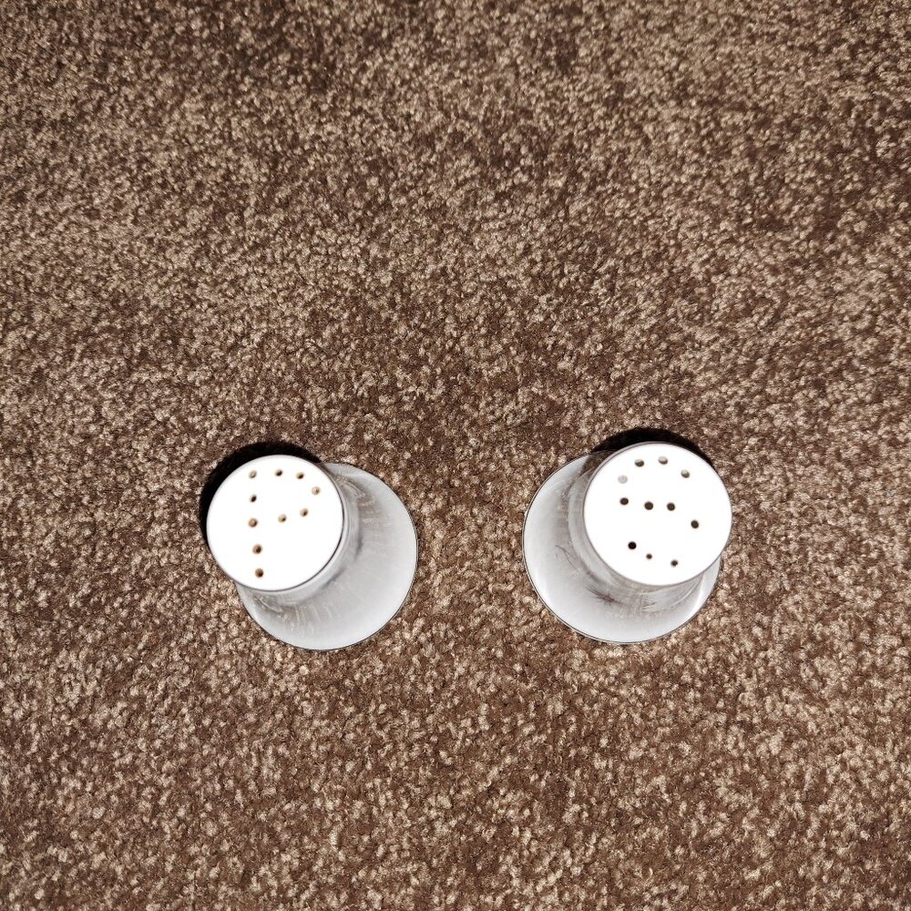 Vintage Creative Fine China Platinum Starburst Salt&Pepper Shakers from Japan. - Picture 6 of 6